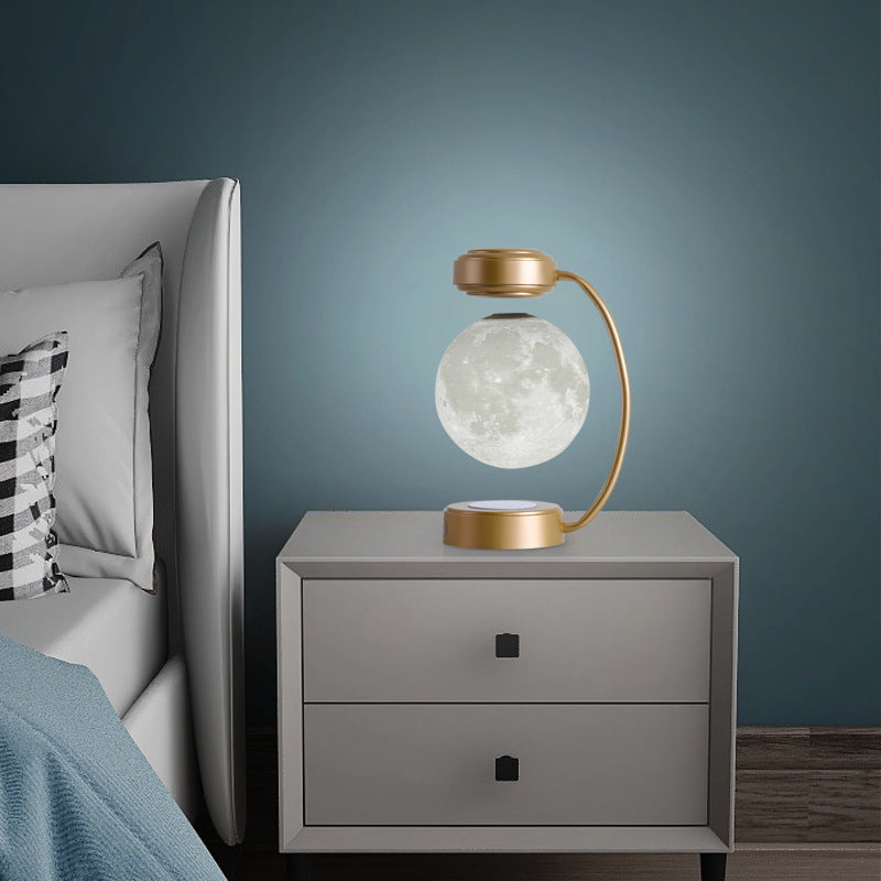 Magnetic Levitating Moon Lamp – 3D LED Floating Light