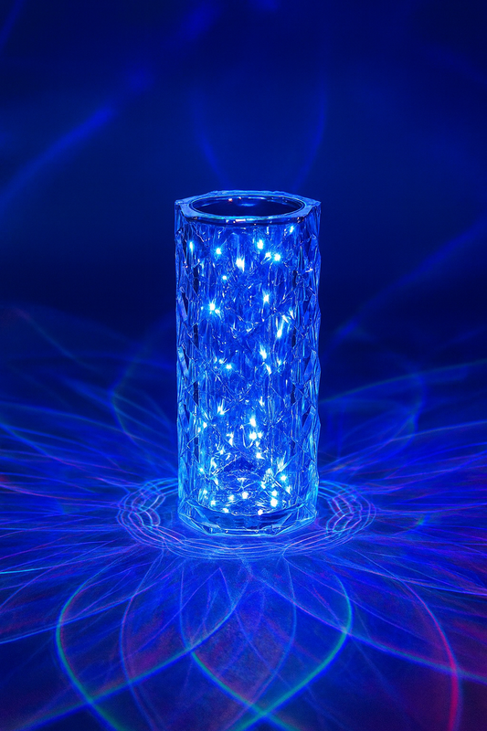 HomeHub CrystalGlow™ Touch Lamp — Rechargeable Acrylic Ambient Light